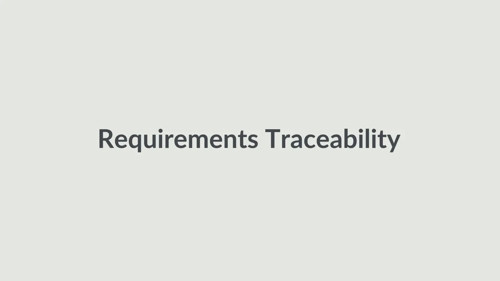 Requirements Management - placeholder screenshot